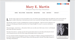 Desktop Screenshot of maryemartintrilogies.com